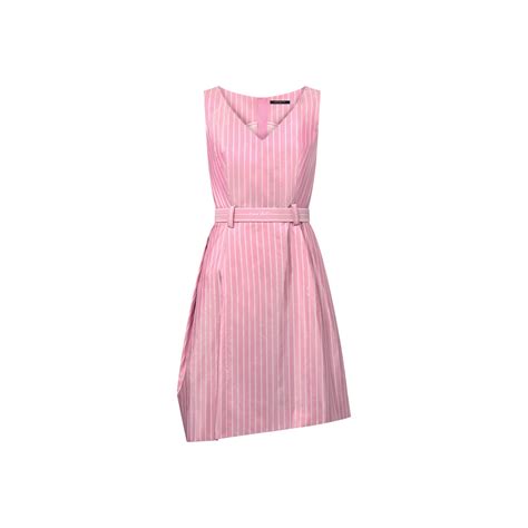 LV double stripe belted dress